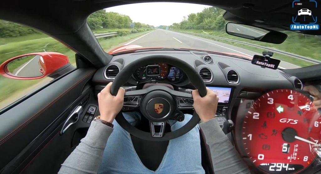  Watch The 718 Cayman GTS Hit 294Km/h – 183Mph On The Autobahn