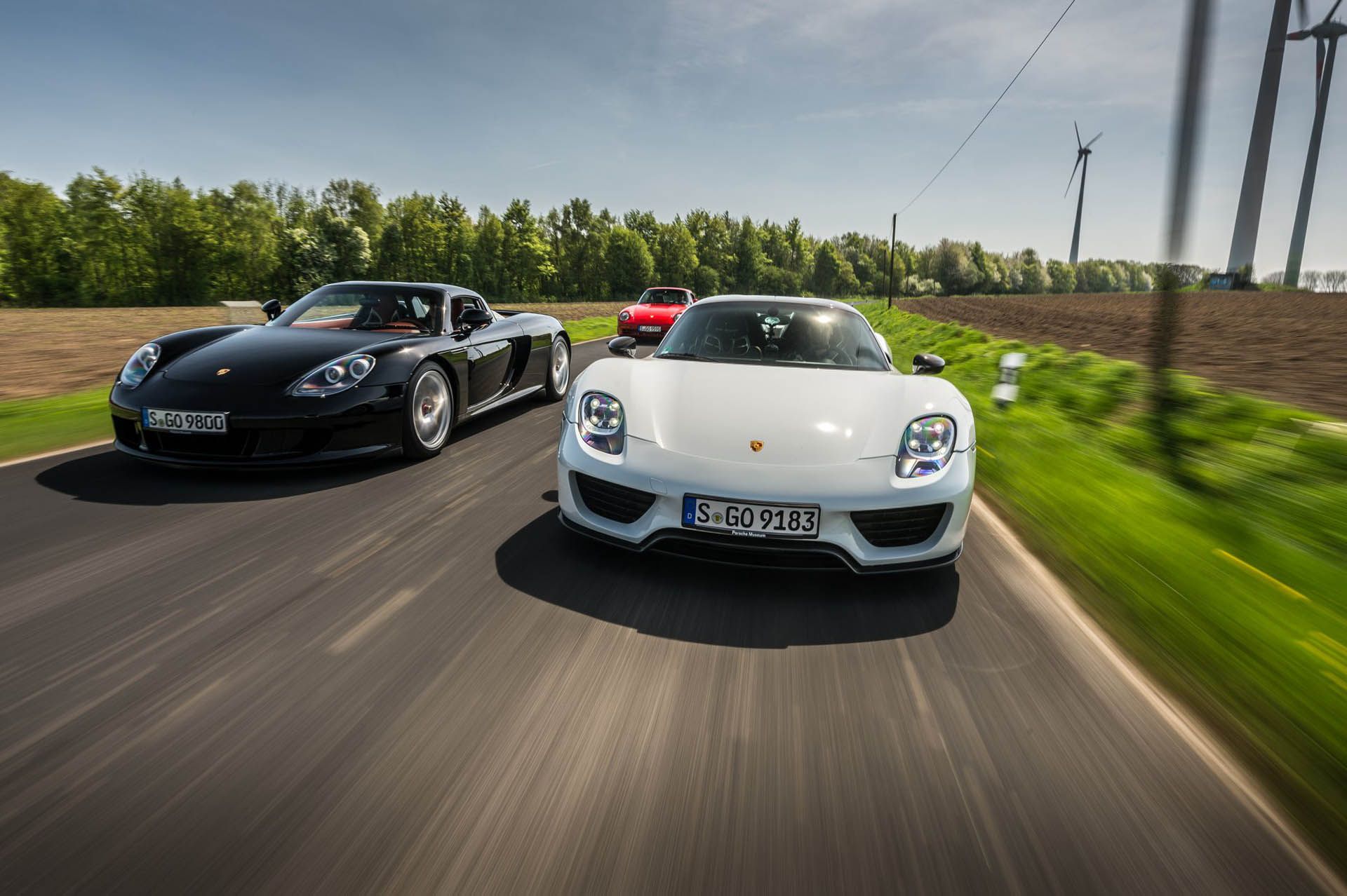 porsche-hypercars-7 Three Generations Of Porsche Hypercar Hit The Road All Together