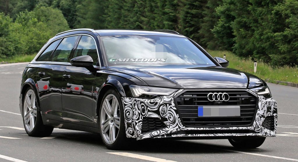 2019-audi-rs6-mule-production-front-25 2020 Audi RS6 Tester Spotted With Production Front And Exhausts