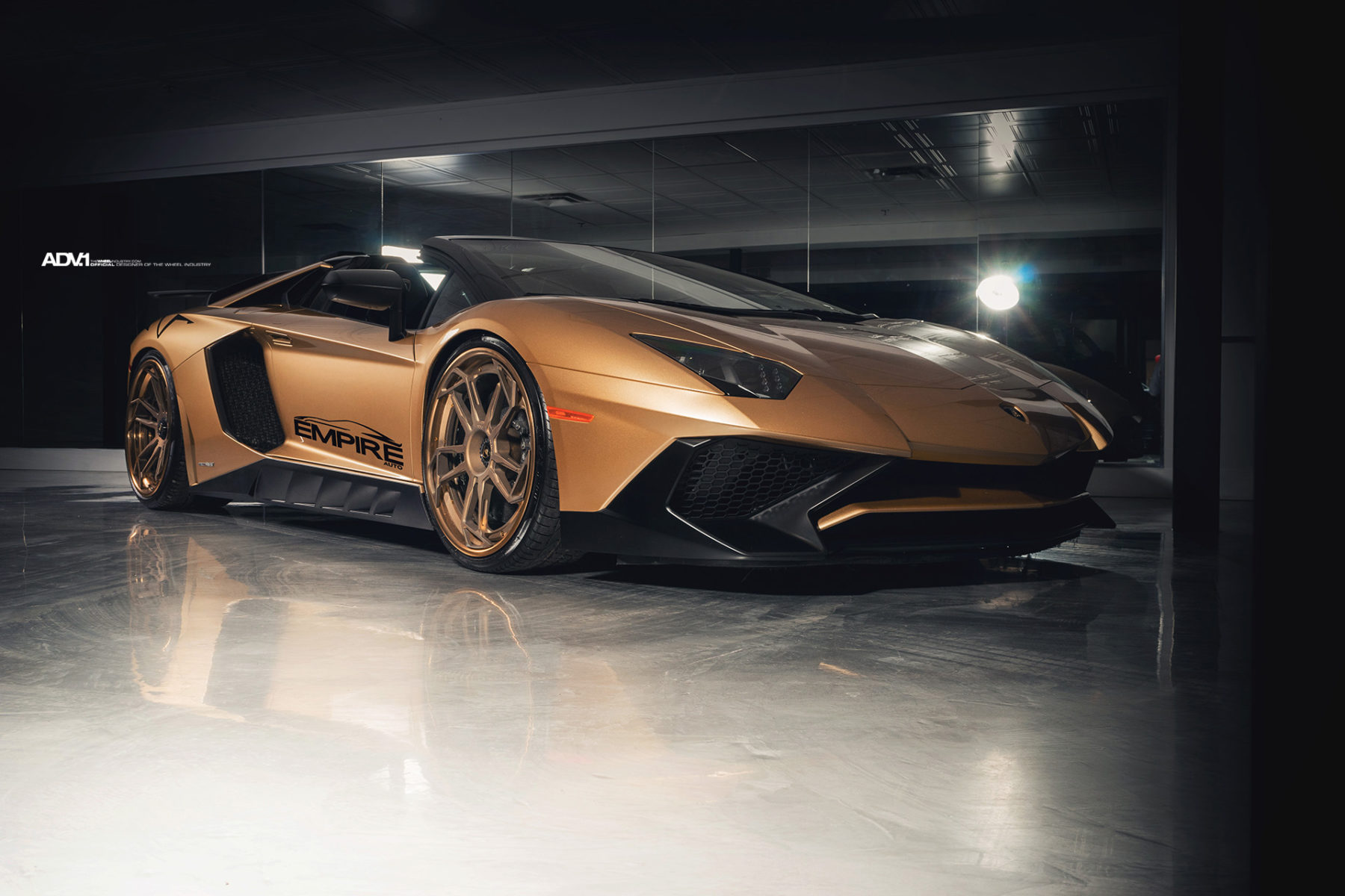 Lamborghini-Aventador-SV-Roadster-ADV1-24 Gold Lamborghini Aventador SV Roadster Will Excite And Confuse