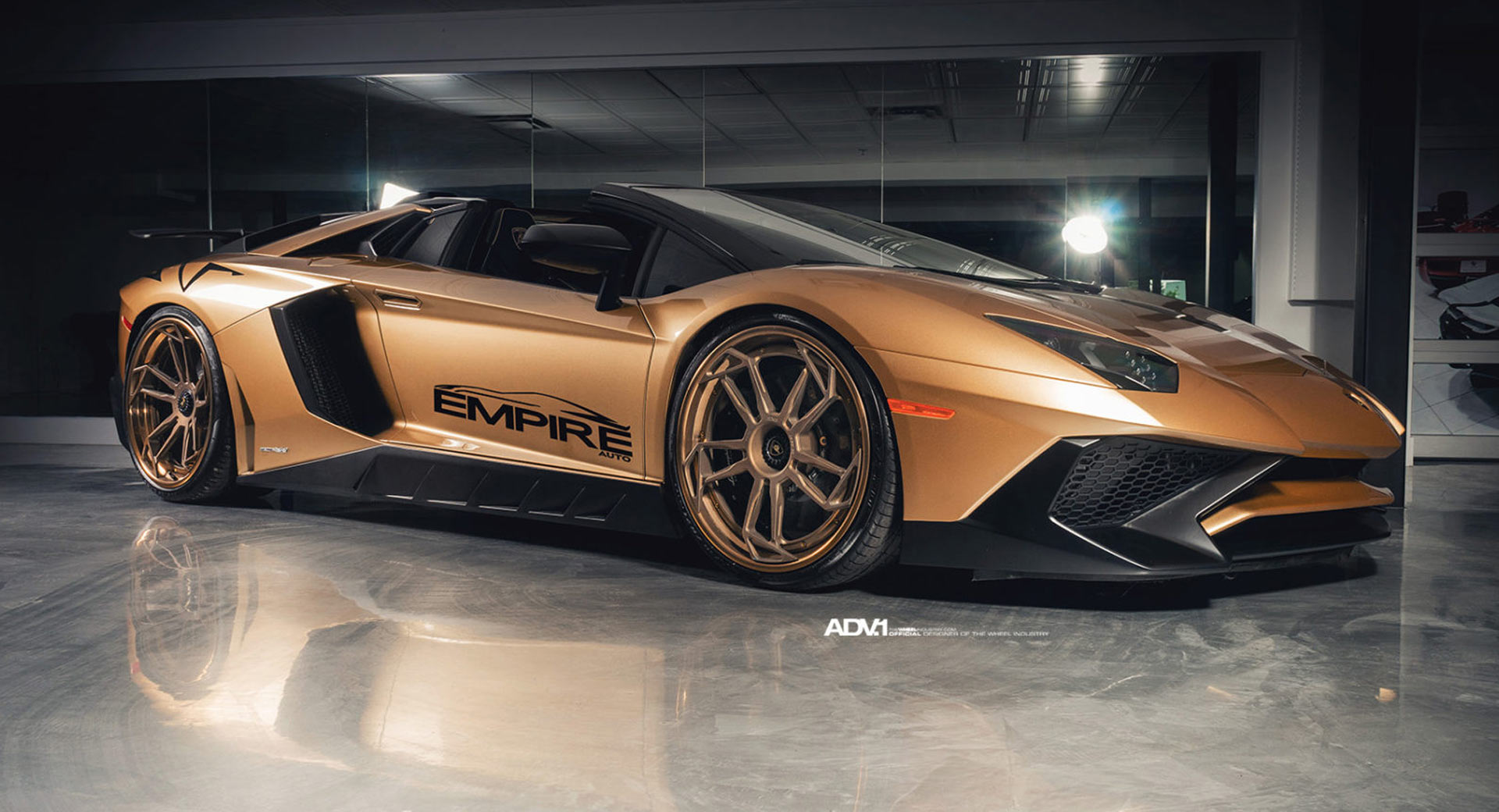 Gold Lamborghini Aventador SV Roadster Will Excite And ...