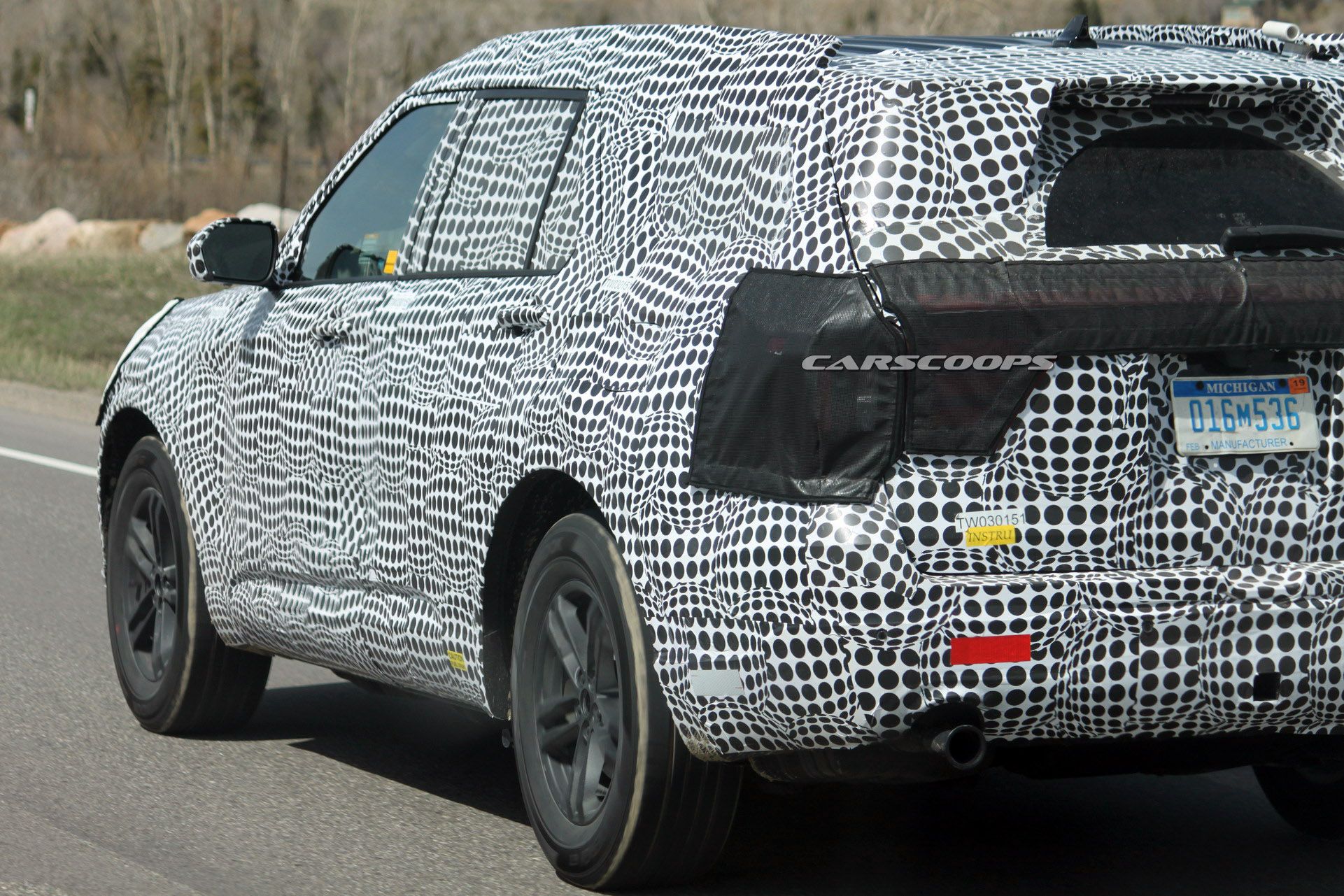 2020-Ford-Explorer-12Carscoops 2020 Ford Explorer Already Looking Bigger And Brawnier