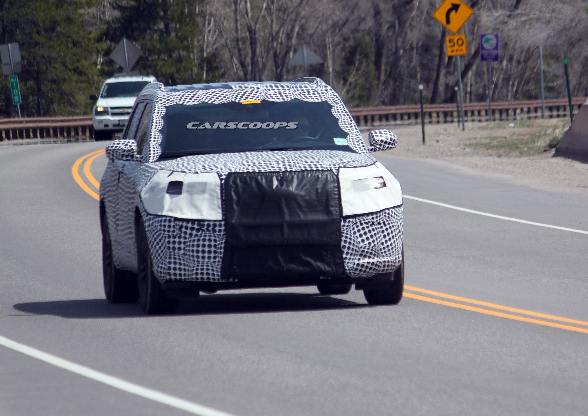 2020-Ford-Explorer-4Carscoops 2020 Ford Explorer Already Looking Bigger And Brawnier