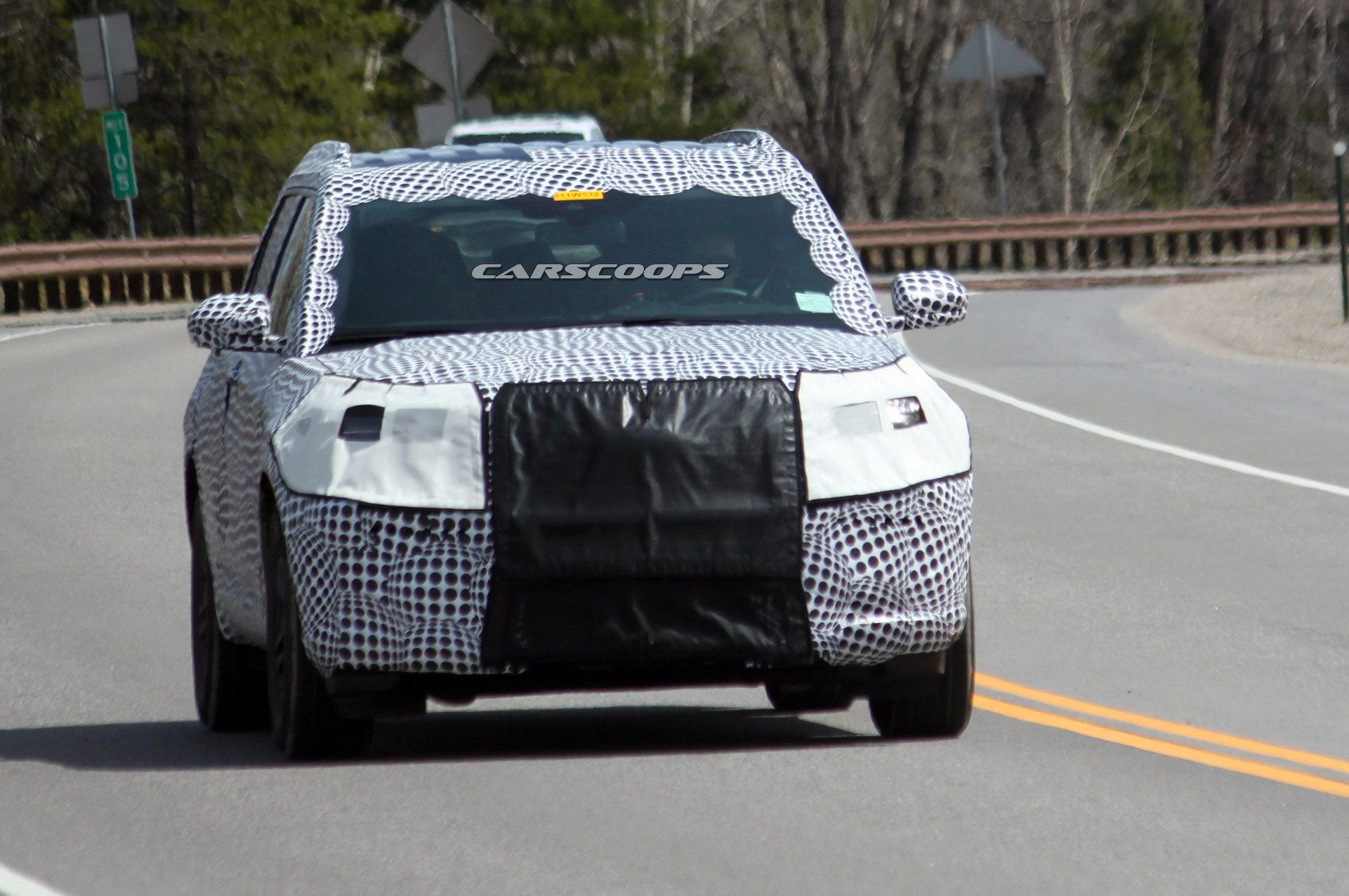 2020-Ford-Explorer-6Carscoops 2020 Ford Explorer Already Looking Bigger And Brawnier