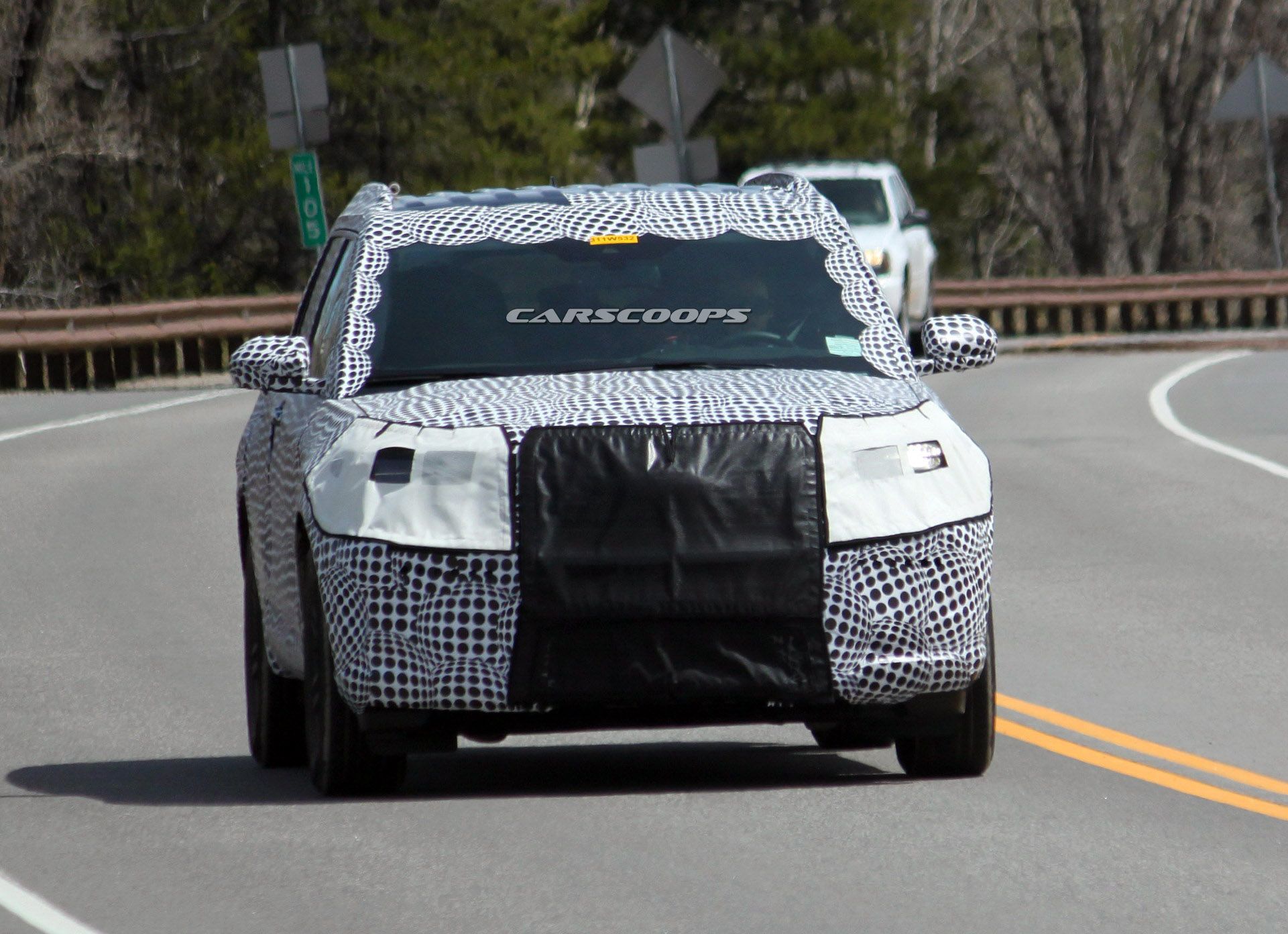 2020-Ford-Explorer-9Carscoops 2020 Ford Explorer Already Looking Bigger And Brawnier