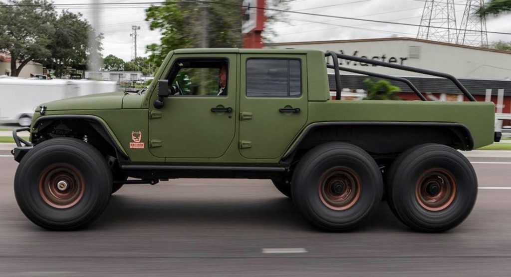  Bruiser Conversions 6×6 Is A Six-Wheel Jeep Wrangler With A 450HP LS3 V8