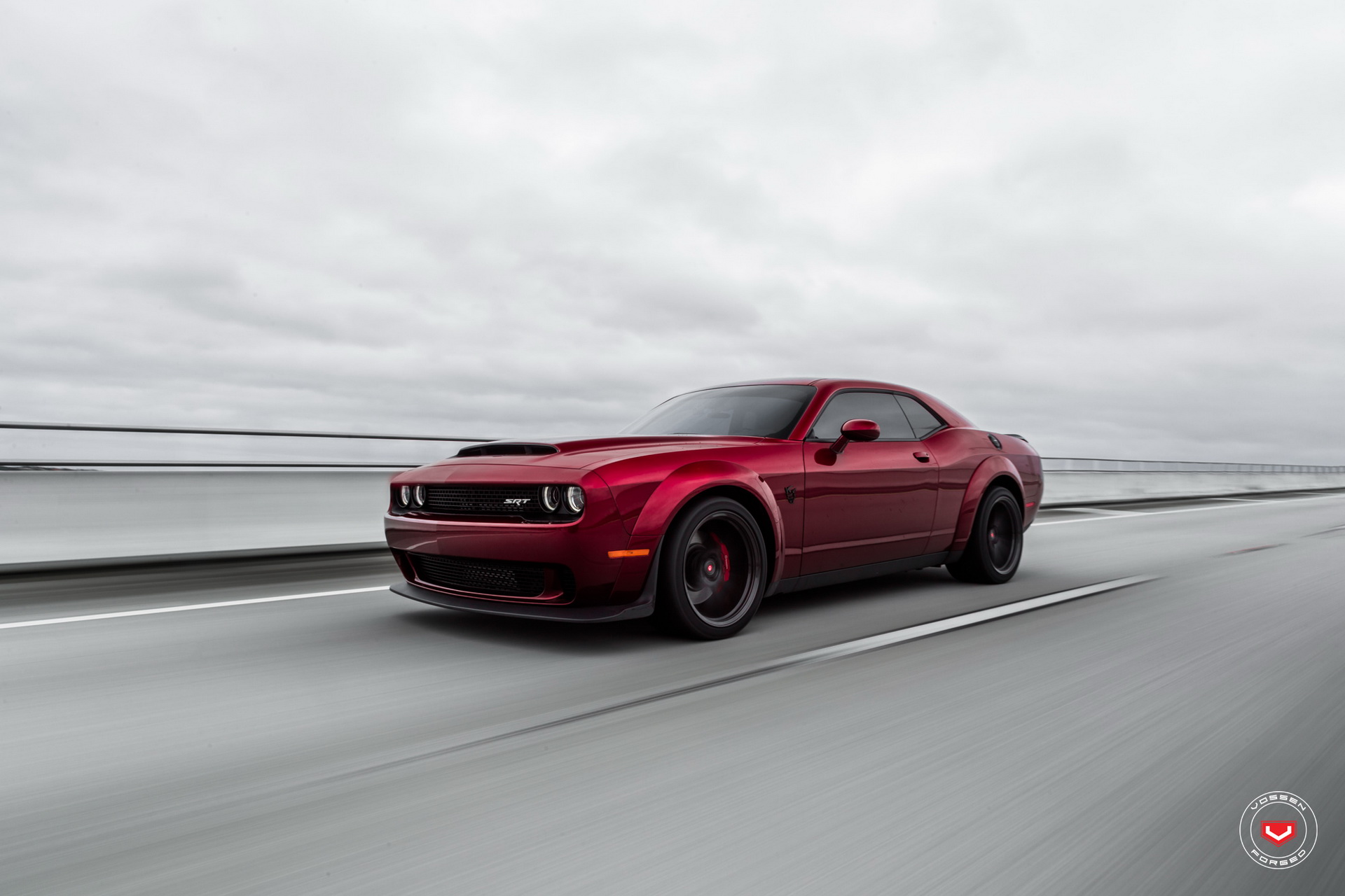 dodge-demon-vossen-wheels-19 Dodge Challenger Demon Tries On New Aftermarket Wheels For Size