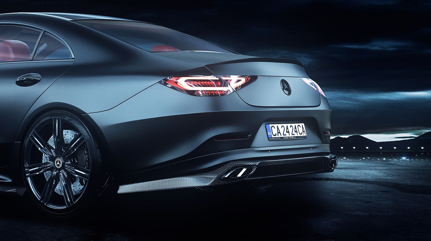 2019-mercedes-benz-cls-virtual-tuning-amg-4 Did Someone Just Order A New Mercedes CLS With A Panamericana Grille?