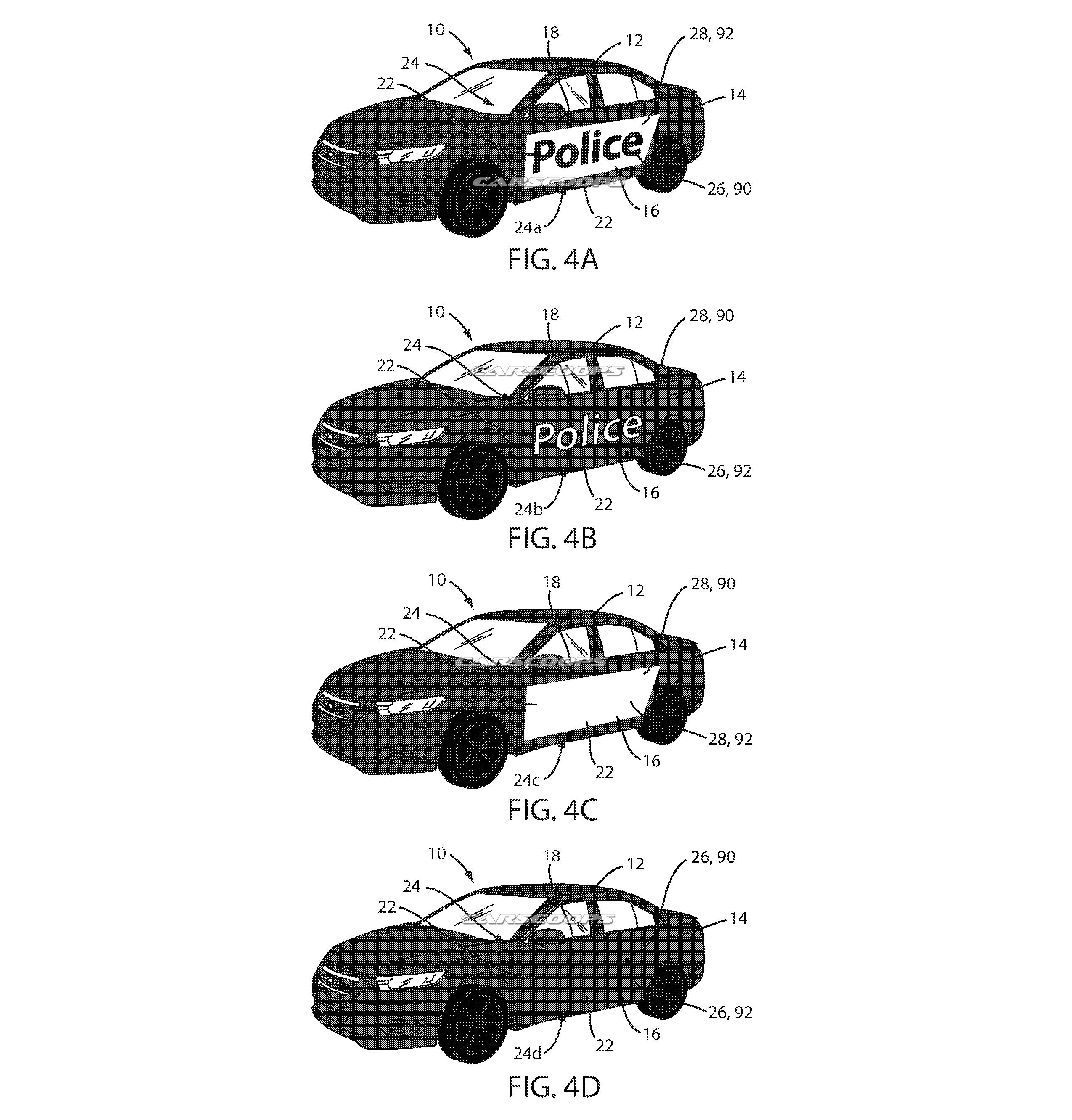 Ford Police Lighting 6 Ford’s Unmarked Police Cars Could Get A Whole Lot Harder To Spot With Patented Concealed LEDs