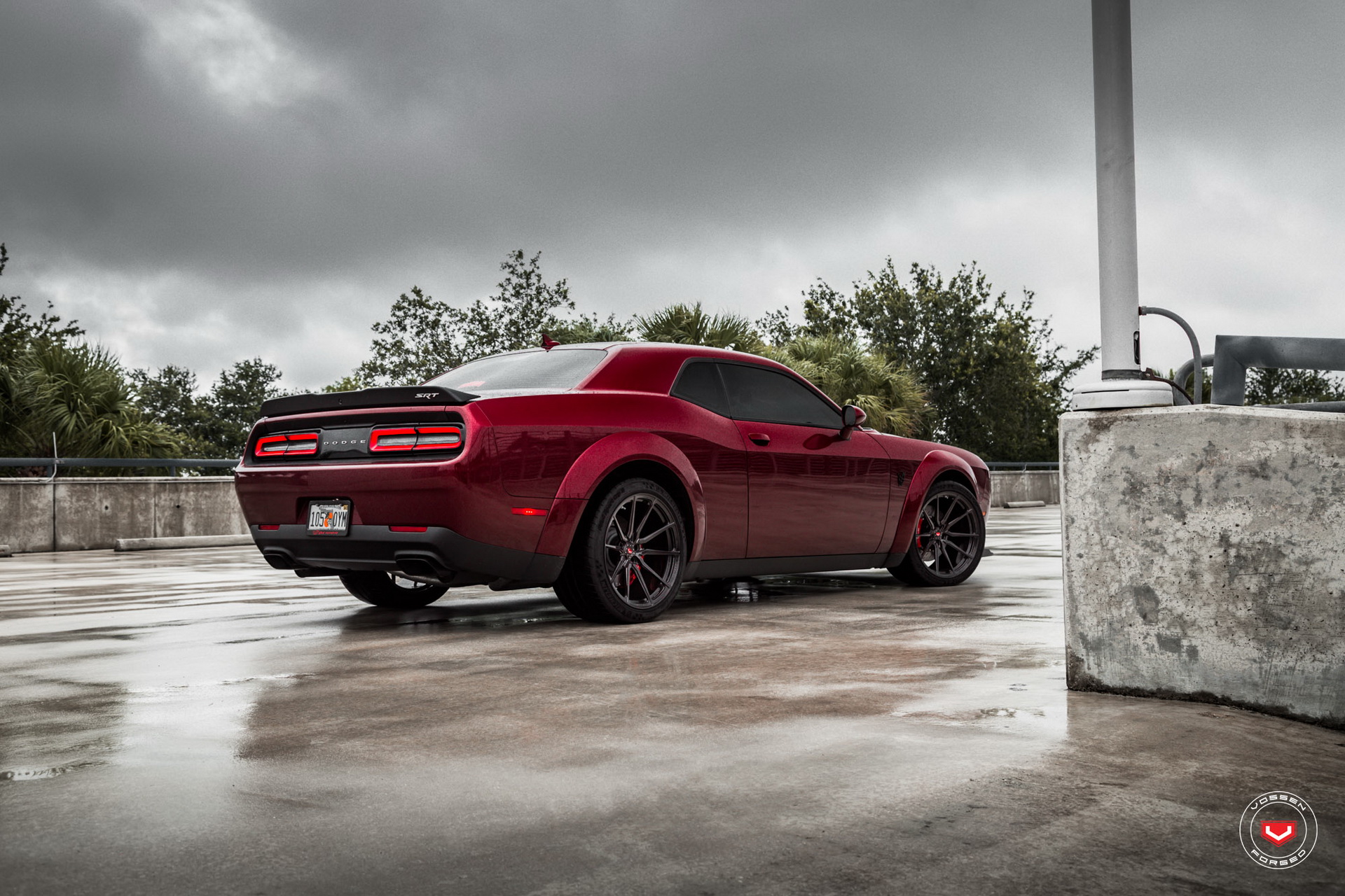 dodge-demon-vossen-wheels-9 Dodge Challenger Demon Tries On New Aftermarket Wheels For Size