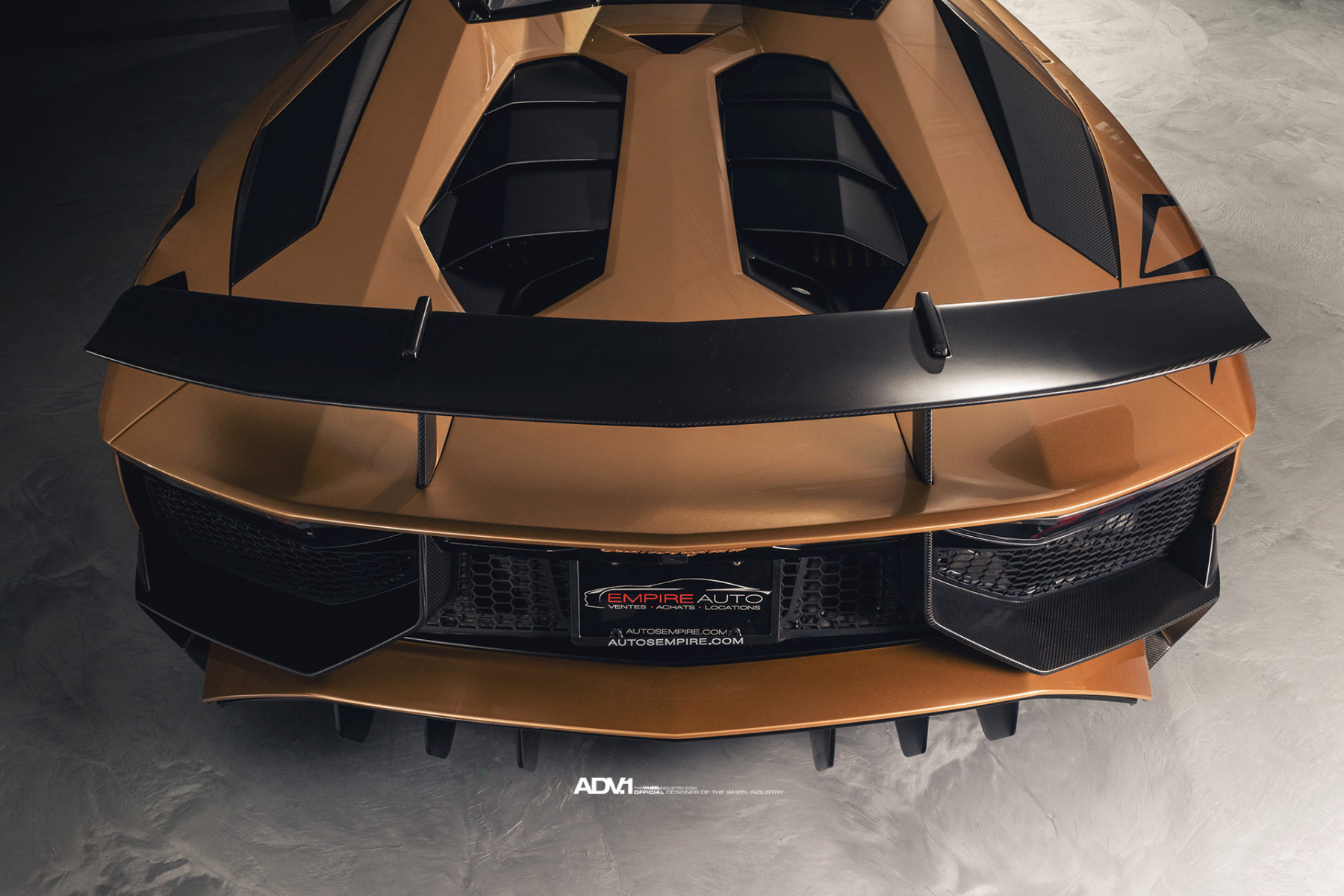 Lamborghini-Aventador-SV-Roadster-ADV1-18 Gold Lamborghini Aventador SV Roadster Will Excite And Confuse