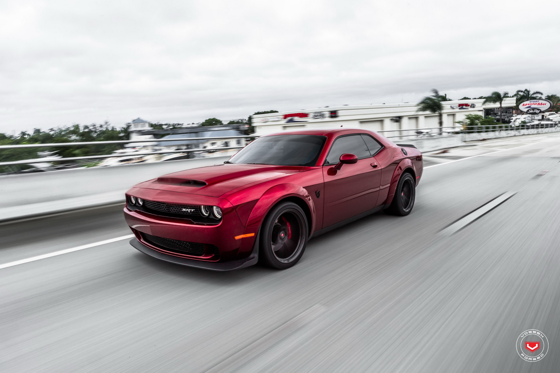 dodge-demon-vossen-wheels-18 Dodge Challenger Demon Tries On New Aftermarket Wheels For Size