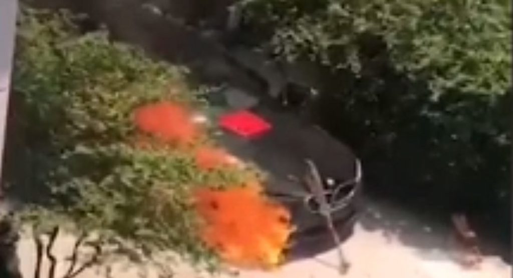  Chinese Man Wants To Bless His New BMW 5-Series, Inferno Ensues