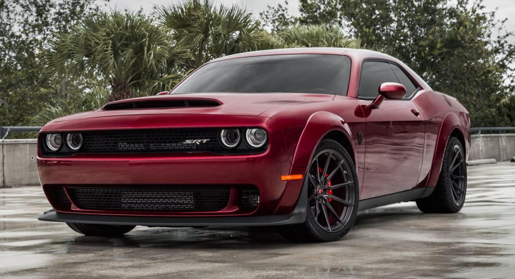  Dodge Challenger Demon Tries On New Aftermarket Wheels For Size