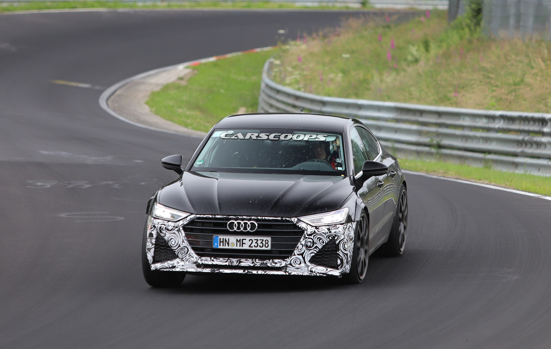 2019-AudiRS7-38 2020 Audi RS7 With Production Bodywork Drops Covers, Attacks ‘Ring At Full Speed