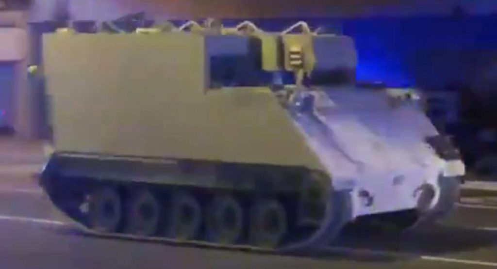  Man Steals Armored Personnel Carrier, Leads Virginia Police On Two Hour Chase