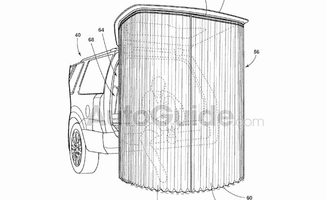 Ford-Patent-Curtain-1 Ford’s New Patents Aim To Make Its SUVs And Trucks Easier To Use