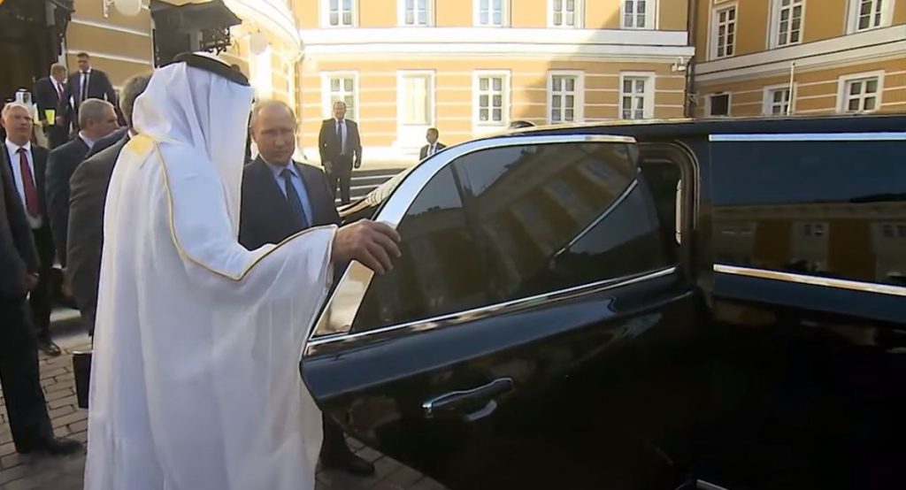 Putin Shows Off New Cortege Limo To Abu Dhabi Crown Prince, He’s Impressed