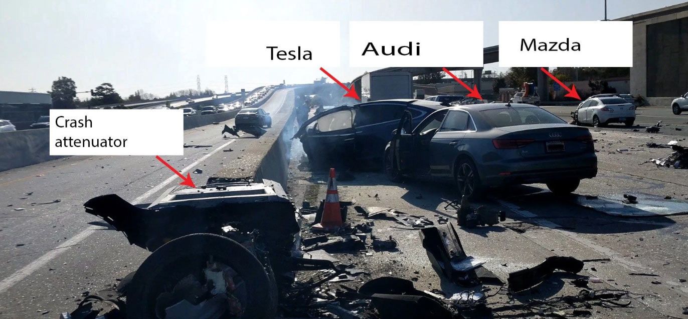 Tesla-Model-X-Autopilot-Crash-2 U.S. Advocacy Group Calls For Tesla To Fix Autopilot Flaws