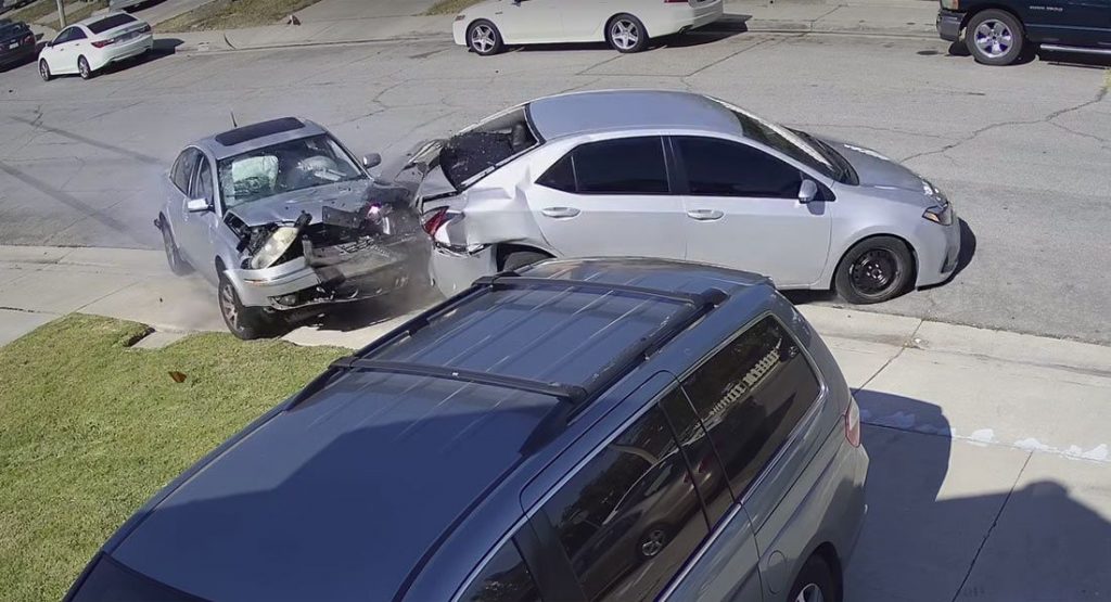 15-Year-Old Crashes Into Corolla And Minivan, Claims Someone Hit Him