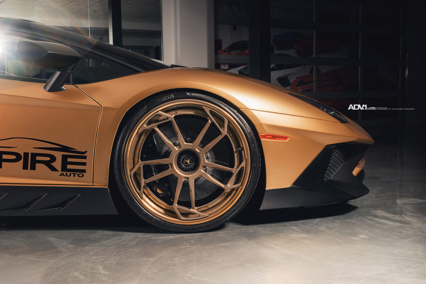 Lamborghini-Aventador-SV-Roadster-ADV1-10 Gold Lamborghini Aventador SV Roadster Will Excite And Confuse
