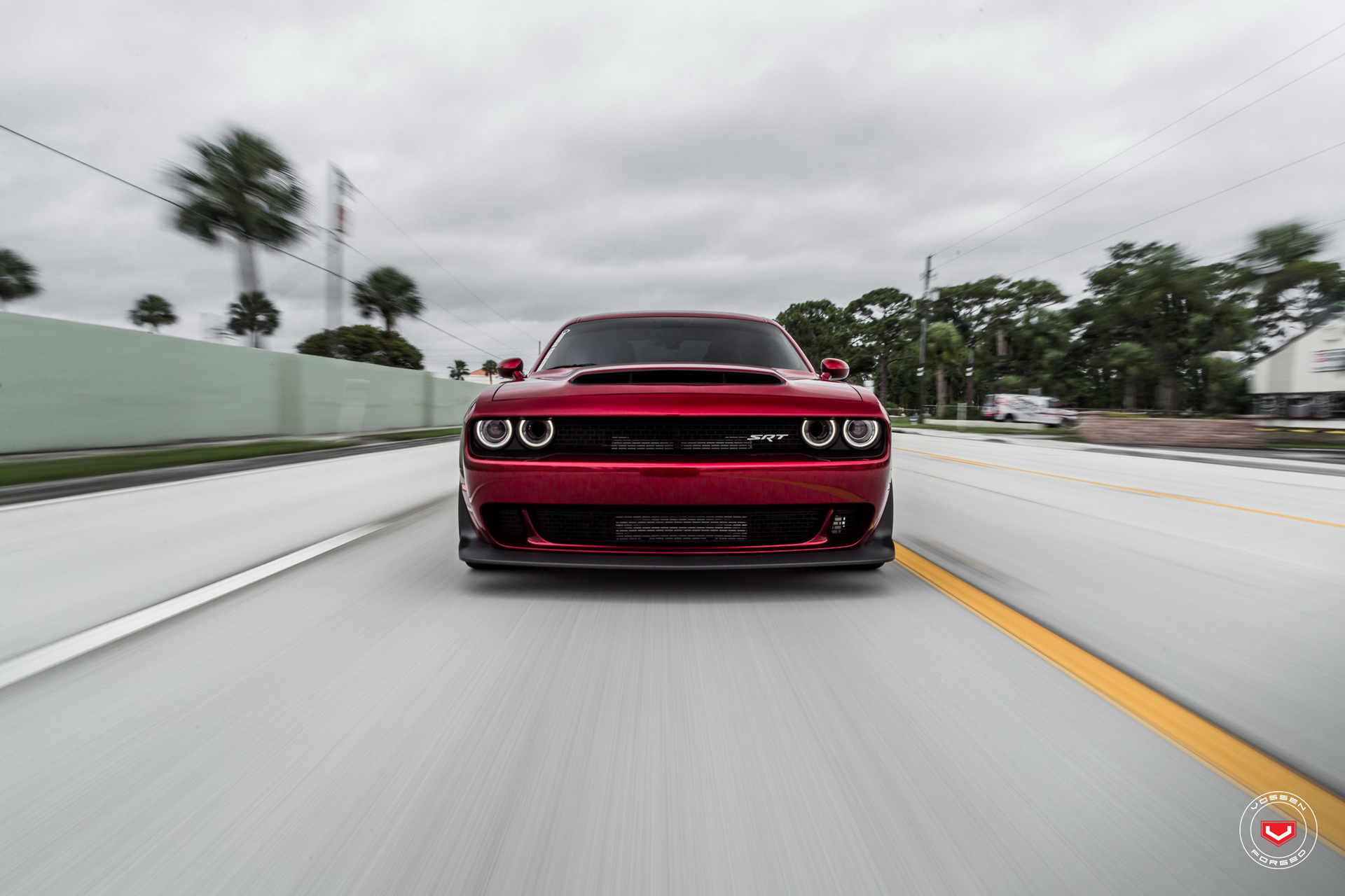 dodge-demon-vossen-wheels-7 Dodge Challenger Demon Tries On New Aftermarket Wheels For Size
