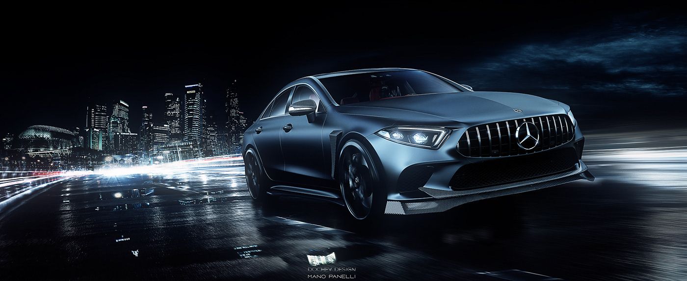 2019-mercedes-benz-cls-virtual-tuning-amg-3 Did Someone Just Order A New Mercedes CLS With A Panamericana Grille?