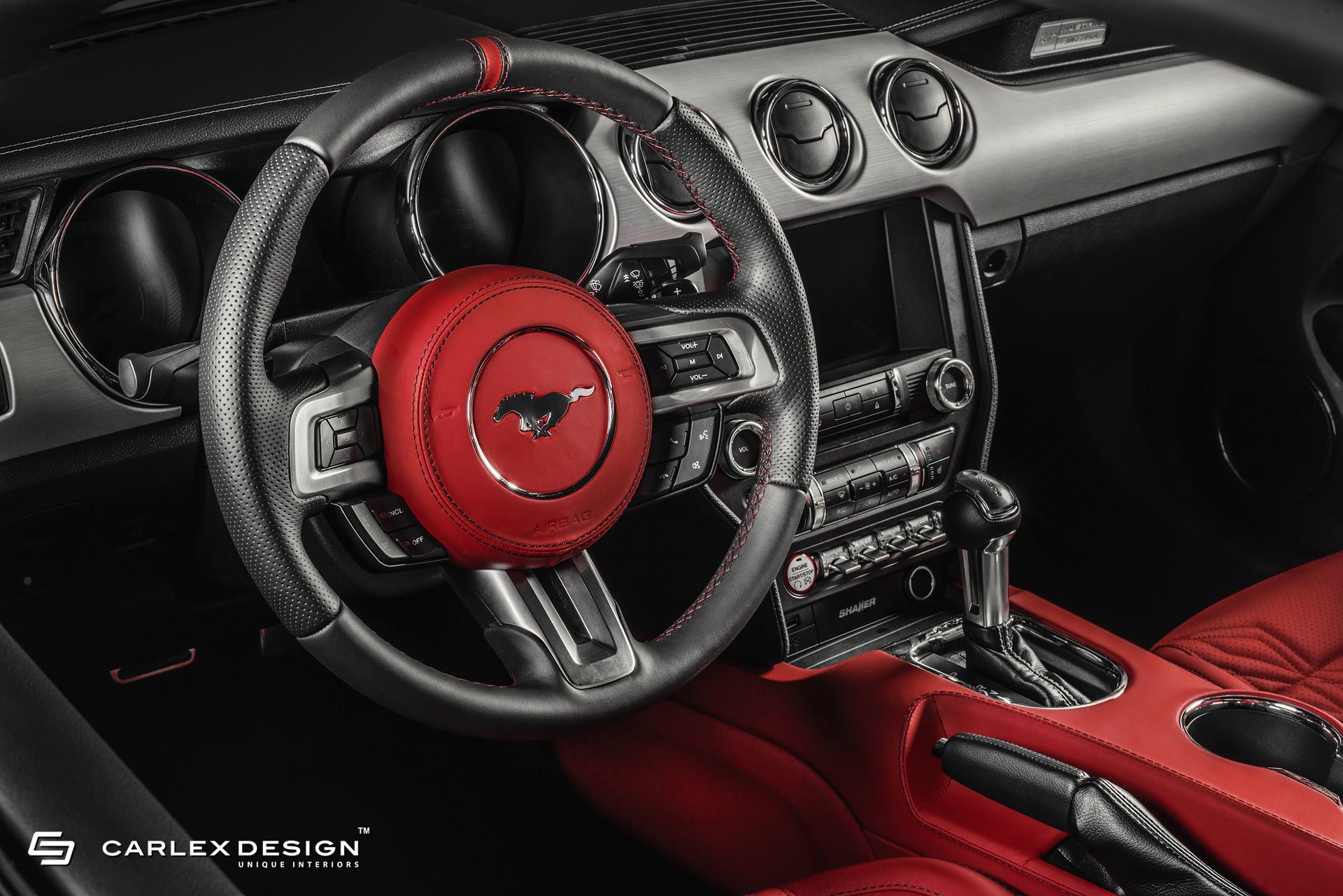carlex-mustang-red-interior-4 Latest Mustang Project By Carlex Design Is Surprisingly Tame