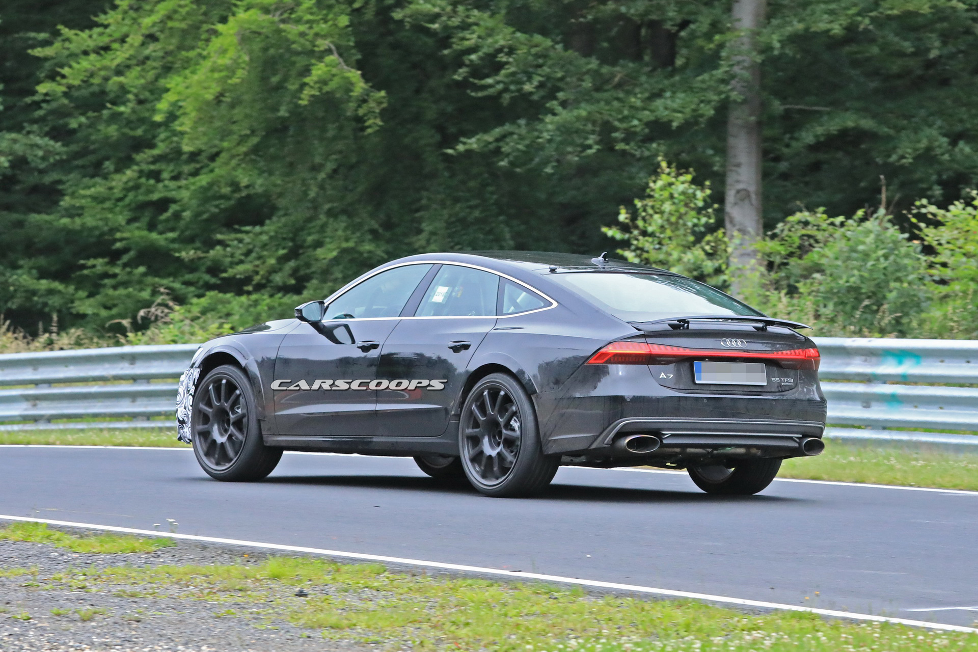 2019-AudiRS7-26 2020 Audi RS7 With Production Bodywork Drops Covers, Attacks ‘Ring At Full Speed