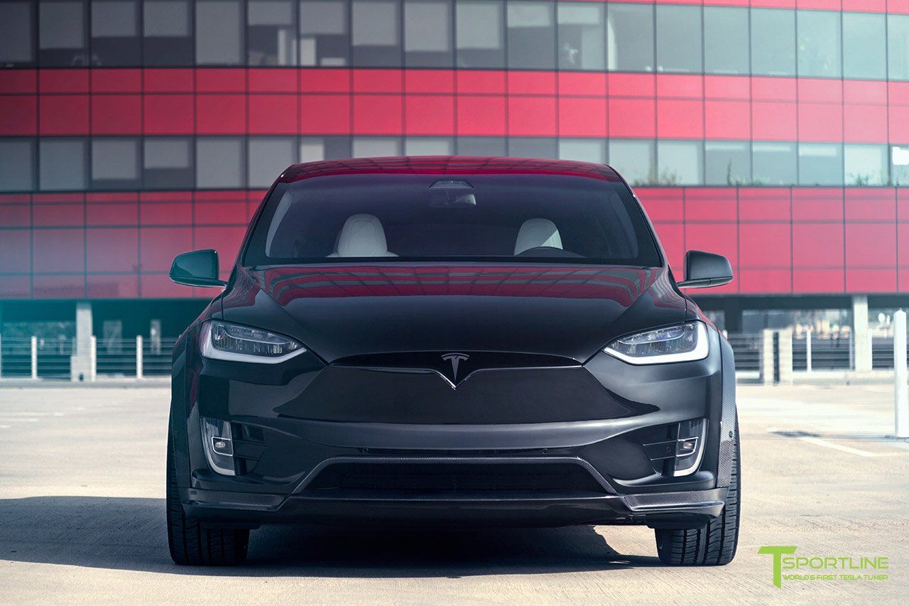 black-tesla-model-x-t-largo-carbon-fiber-wide-body-kit-wm-1 T Sportline Gives The Tesla Model X A More Sinister, Planted Look