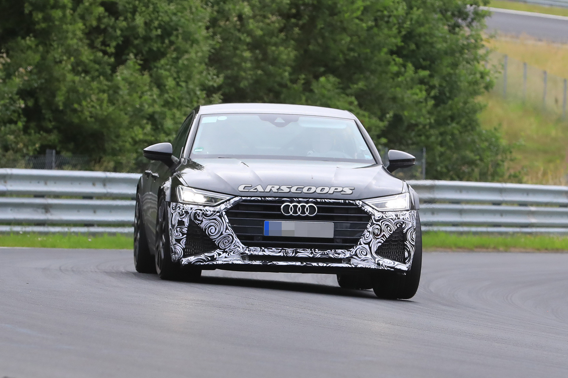 2019-AudiRS7-29 2020 Audi RS7 With Production Bodywork Drops Covers, Attacks ‘Ring At Full Speed