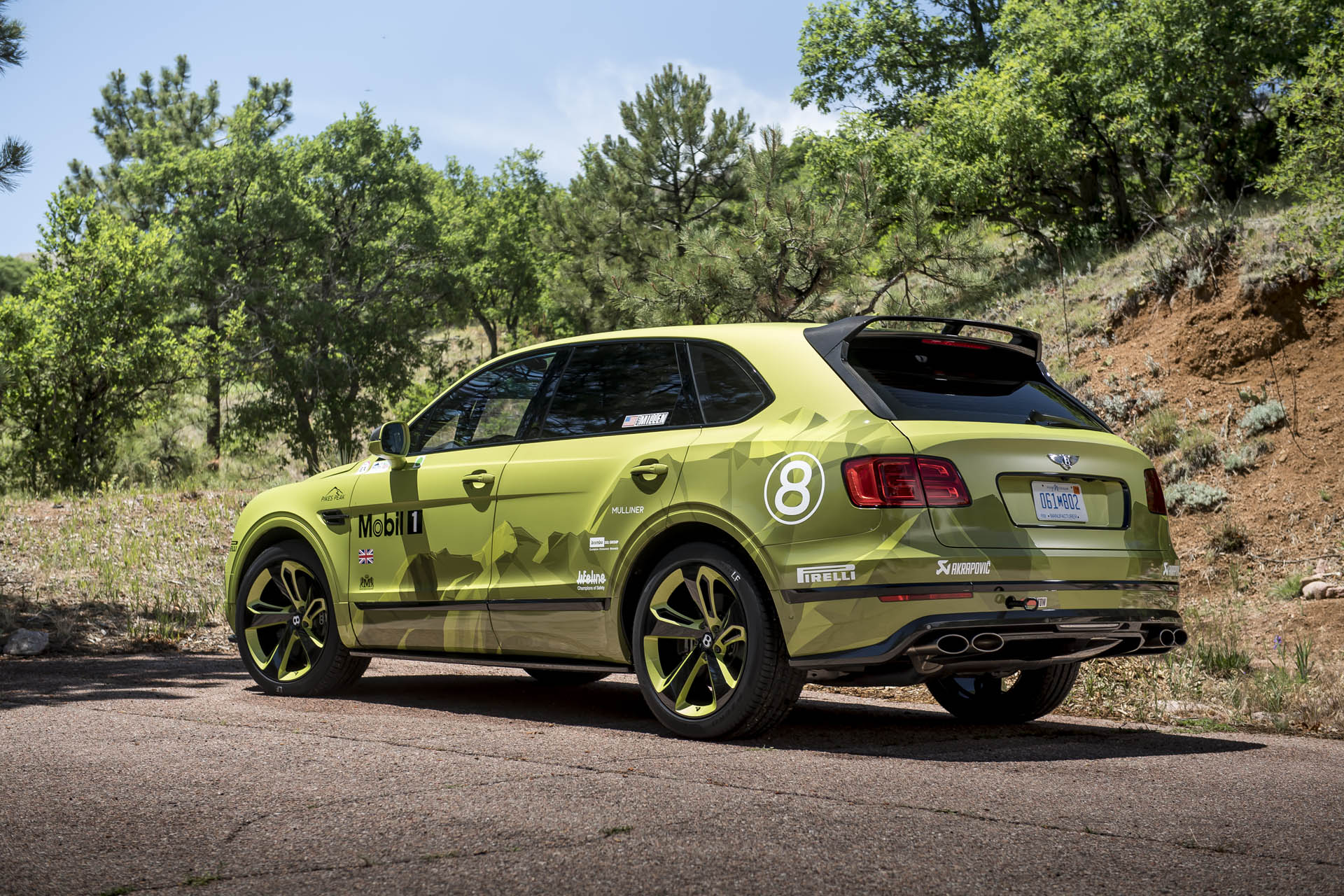 Bentley Pikes Peak Bentayga, June 2018
Photo: James Lipman / jameslipman Bentley Bentayga Takes The Record As The Fastest Production SUV At Pikes Peak