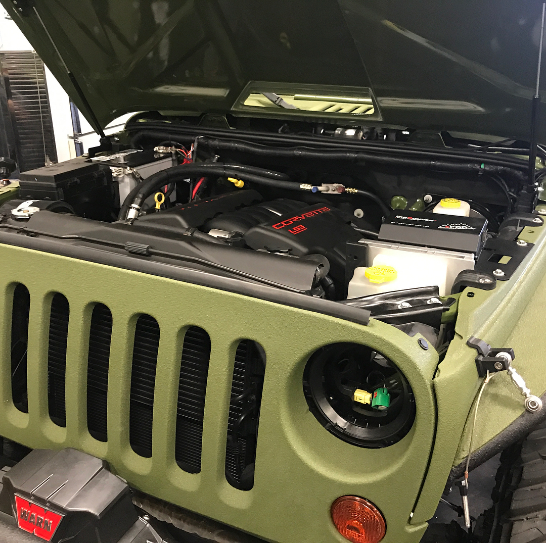 jeep-wrangler-6x6-bruiser-conversions-12 Bruiser Conversions 6×6 Is A Six-Wheel Jeep Wrangler With A 450HP LS3 V8