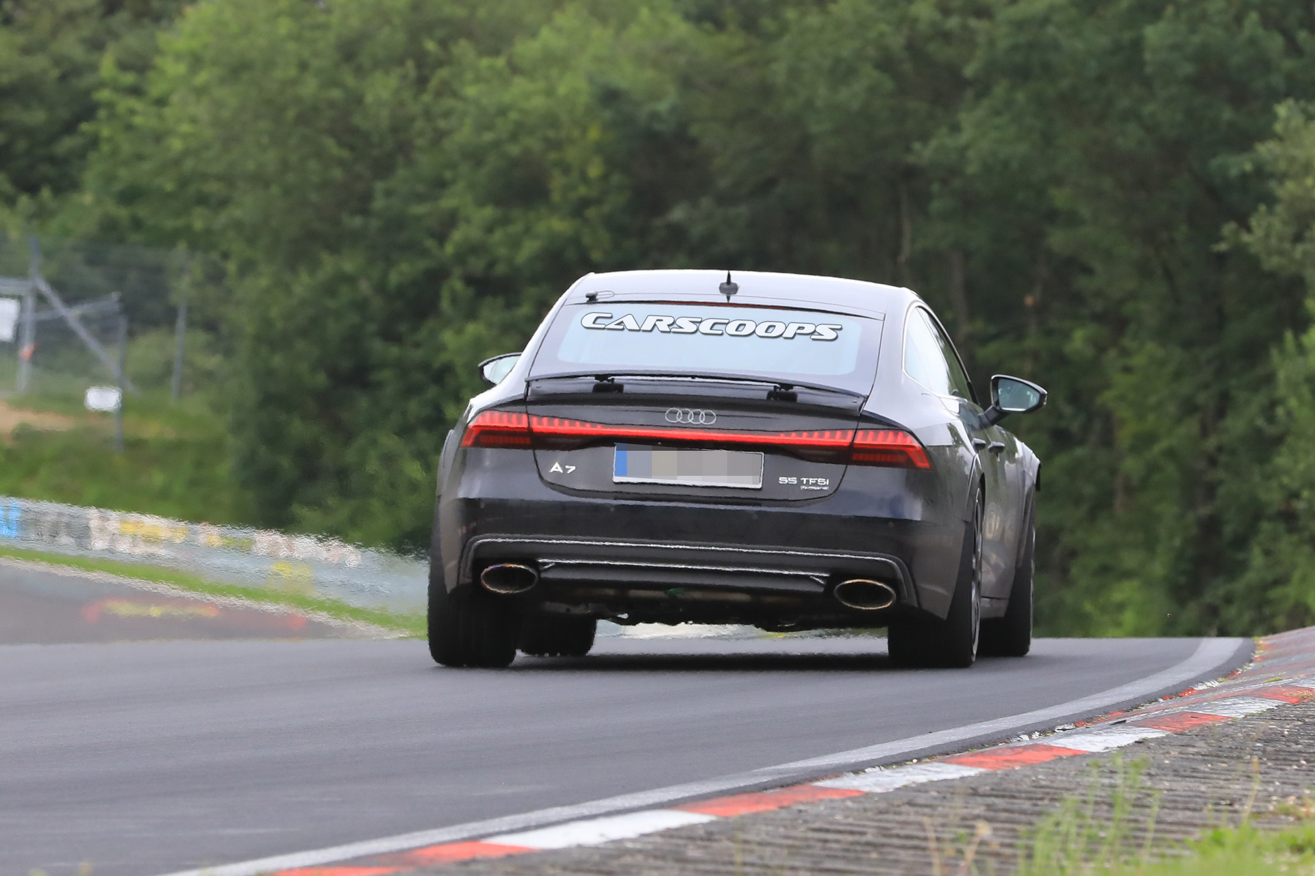 2019-AudiRS7-37 2020 Audi RS7 With Production Bodywork Drops Covers, Attacks ‘Ring At Full Speed