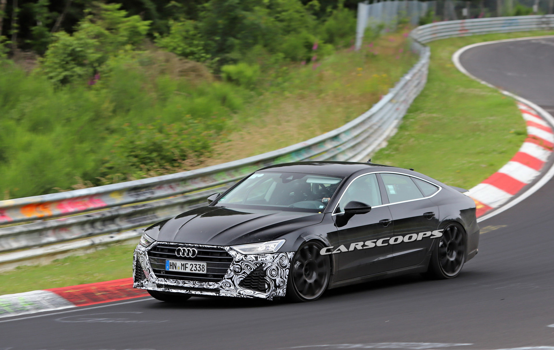 2019-AudiRS7-41 2020 Audi RS7 With Production Bodywork Drops Covers, Attacks ‘Ring At Full Speed