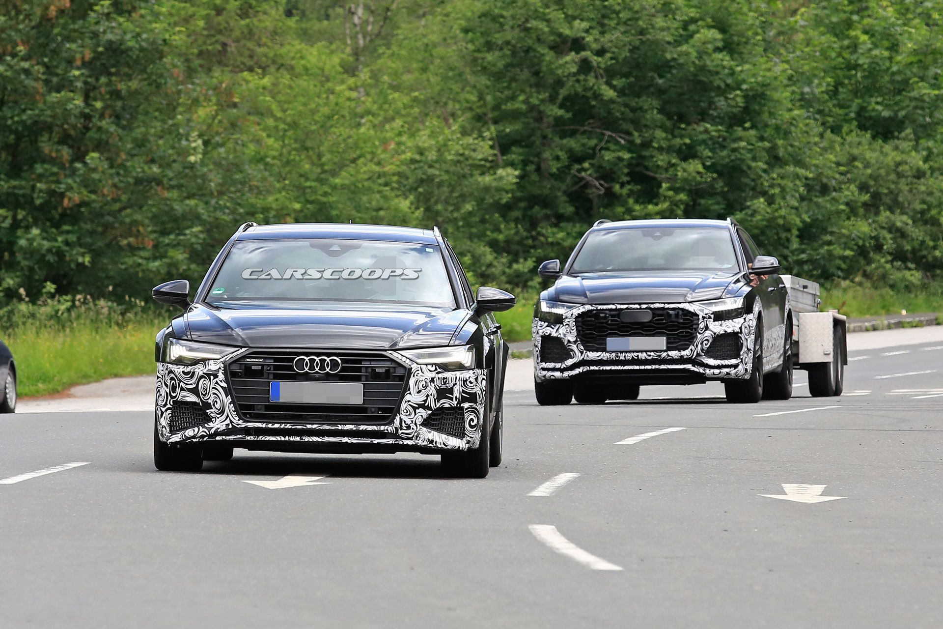 2019-audi-rs6-mule-production-front-1 Did Audi of America’s President Drop Another Hint About The RS6 Avant?