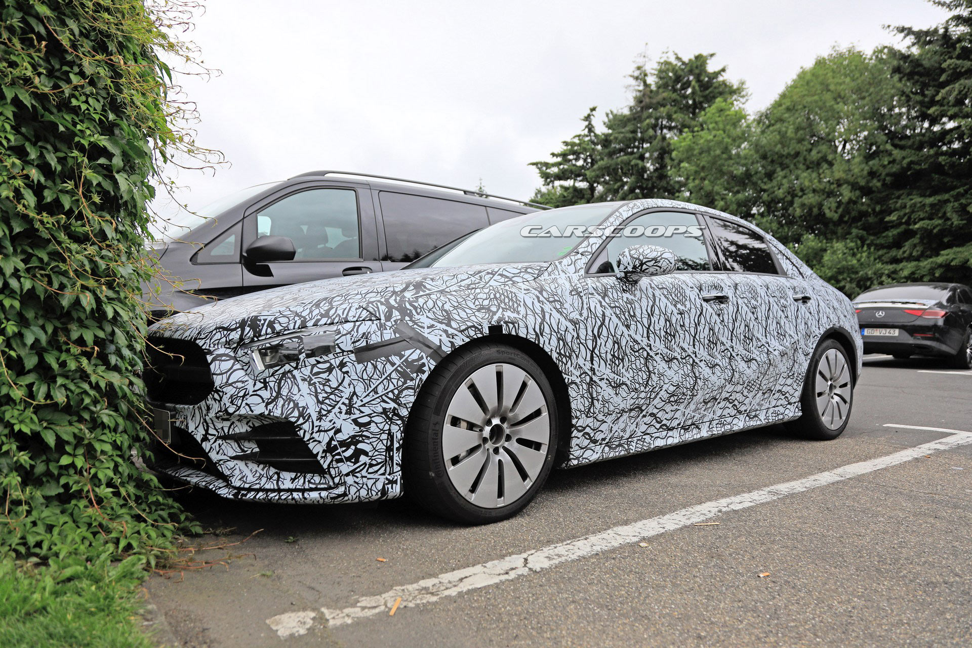 Mercedes-AMG-A35-Sedan-14 2019 Mercedes-AMG A35 Sedan Scooped With Over 300 HP