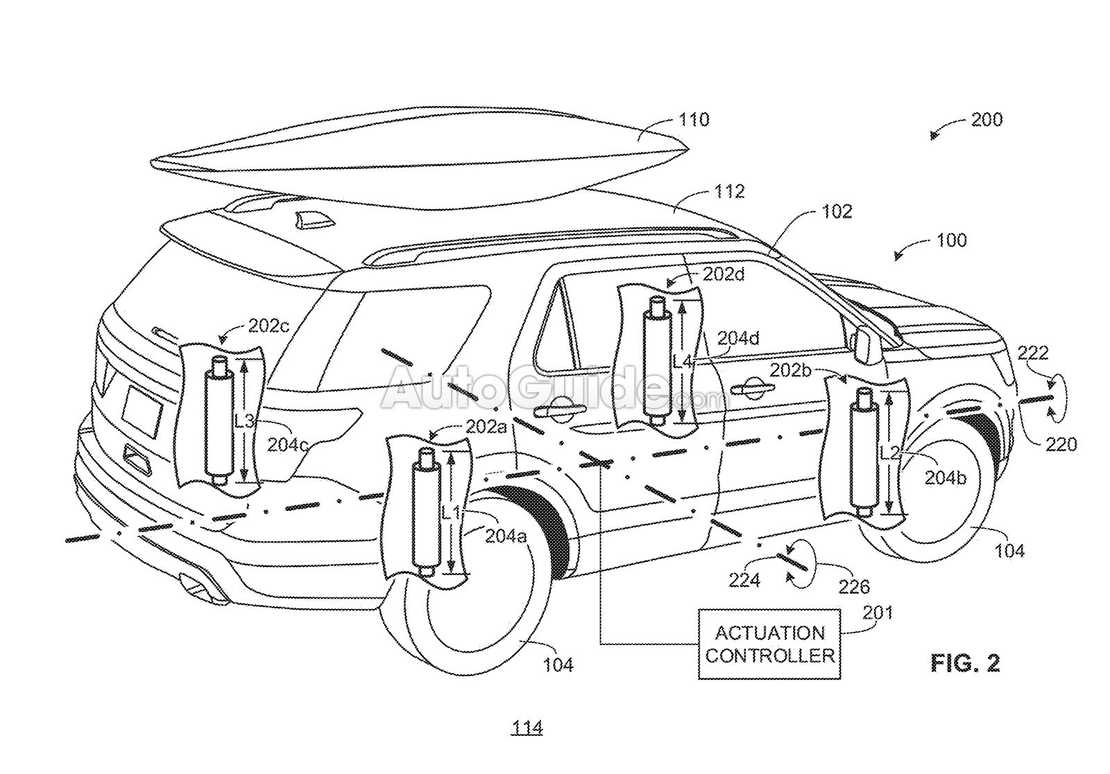 ford-vehicle-tilting-system-patent-02 Ford’s New Patents Aim To Make Its SUVs And Trucks Easier To Use