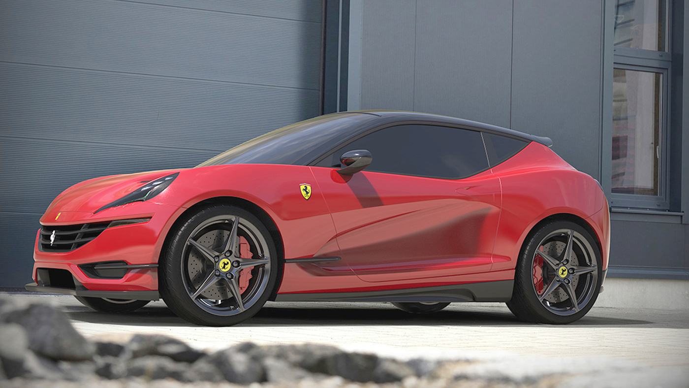 ferrari-hatchback-render-5 A Ferrari Hatchback Is A Cute Idea, But It Will Never Exist (Don’t Tell Aston That)