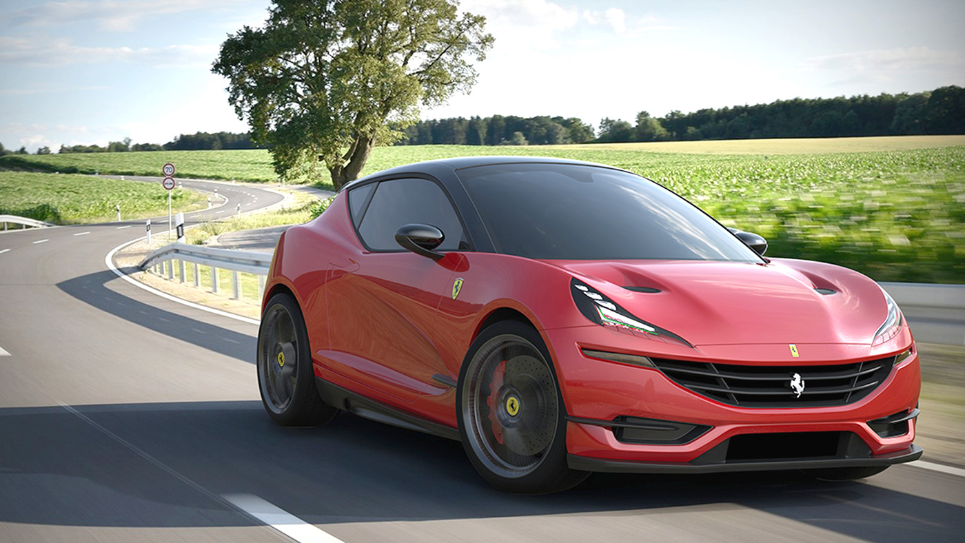 ferrari-hatchback-render-2 A Ferrari Hatchback Is A Cute Idea, But It Will Never Exist (Don’t Tell Aston That)