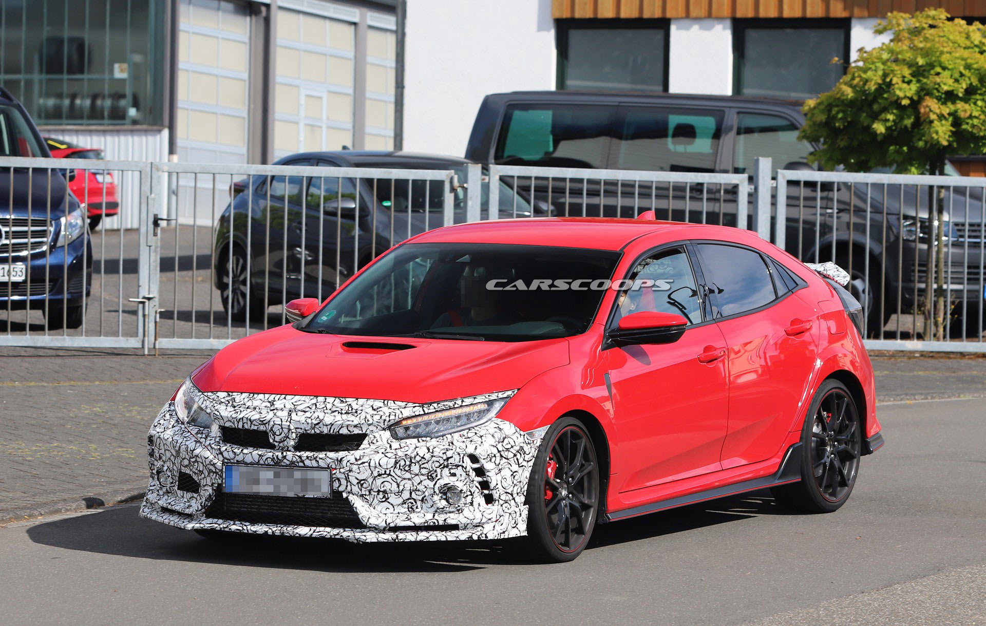 Honda-Civic-Type-R-Facelift-33 2019 Honda Civic Type R Facelift Spied With New Bumpers And Both Small And Large Rear Wing