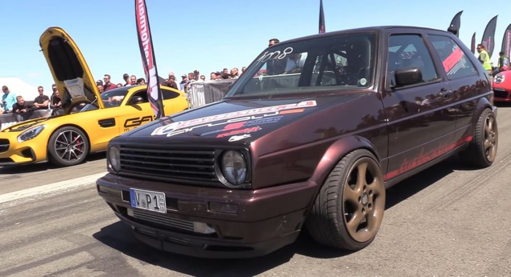 1,300HP VW Golf MkII Hits 206 Mph During 1/2-Mile Run