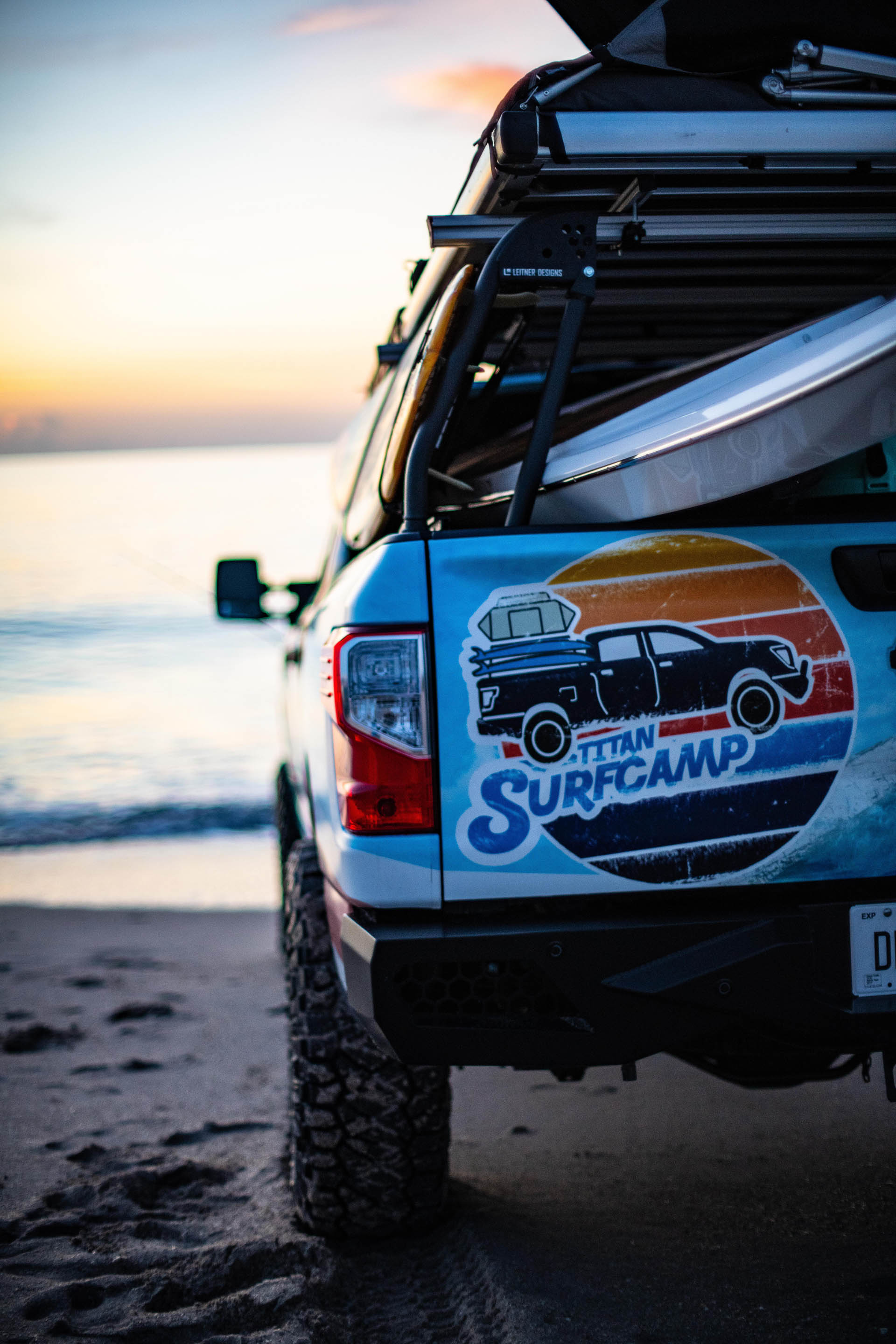 Nissan TITAN XD flexes its beach body as TITAN Surfcamp Nissan Titan Surfcamp Show Truck Heads For The Shore