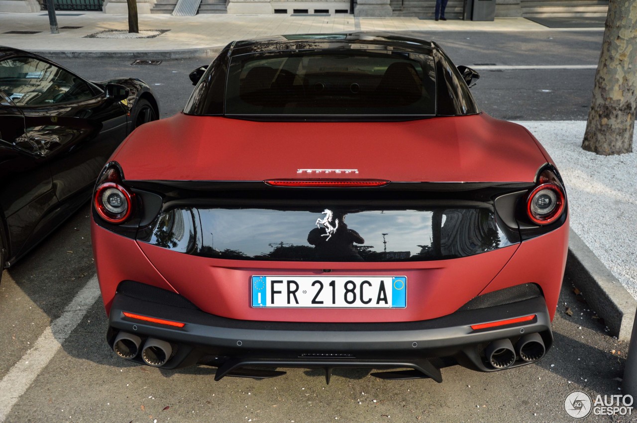 ferrari-portofino-matte-red-milano-3 Ferrari Portofino Spotted With Matte Red-Black Dual Tone Exterior