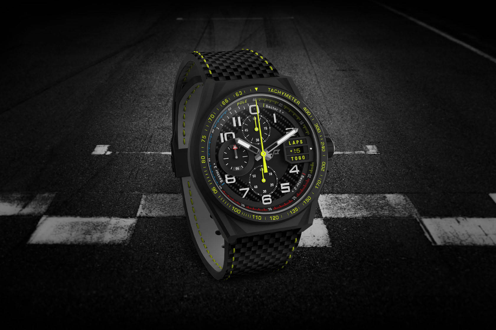 pacemasters-paddock-chronograph-black_blackpit_right PaceMasters Paddock Chronograph Puts An F1 Pit Board On Your Wrist