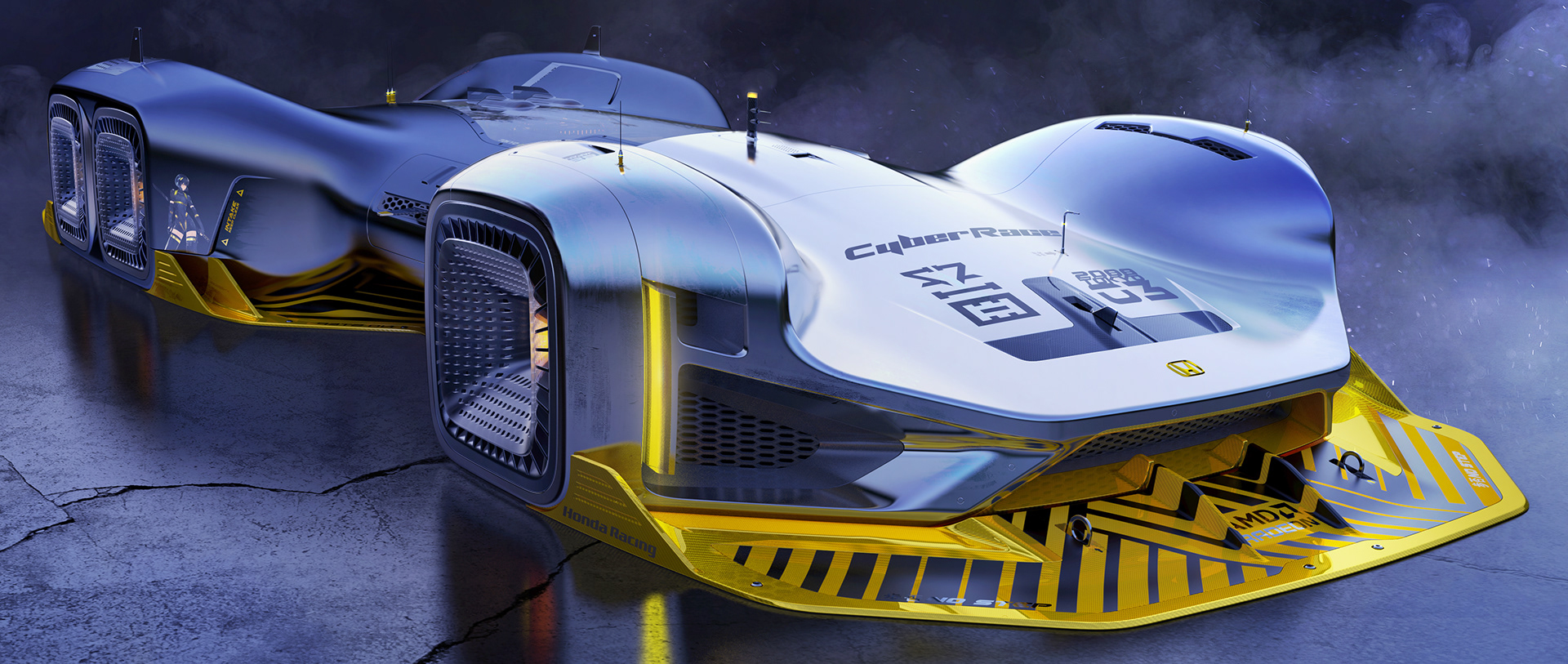 Honda-CyberRace-26 Your Brain Won’t Be Able To Comprehend The 2088 Honda CyberRace Concept