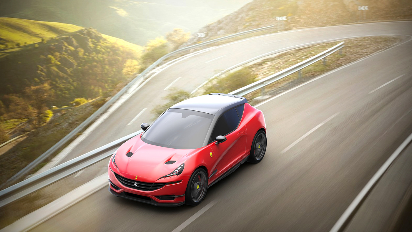 ferrari-hatchback-render-6 A Ferrari Hatchback Is A Cute Idea, But It Will Never Exist (Don’t Tell Aston That)