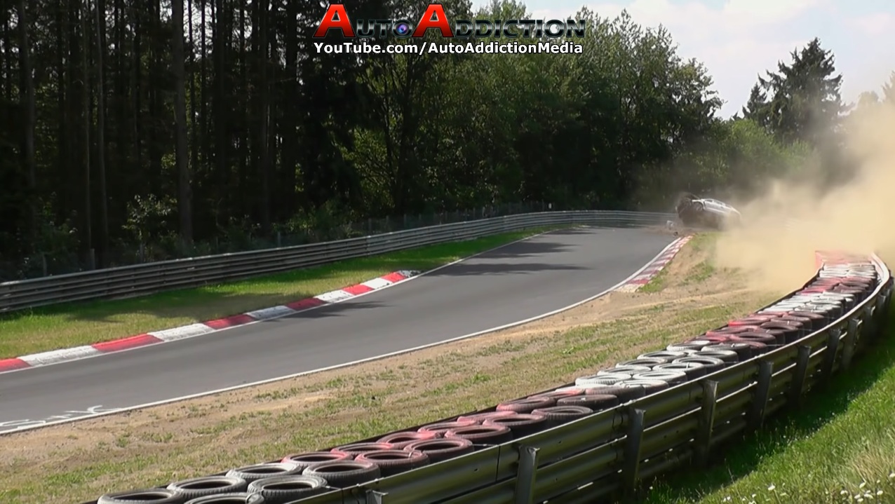 vw-scirocco-nurburgring-crash-4 Volkswagen Scirocco Rolls Thrice In Brutal Nurburgring Crash