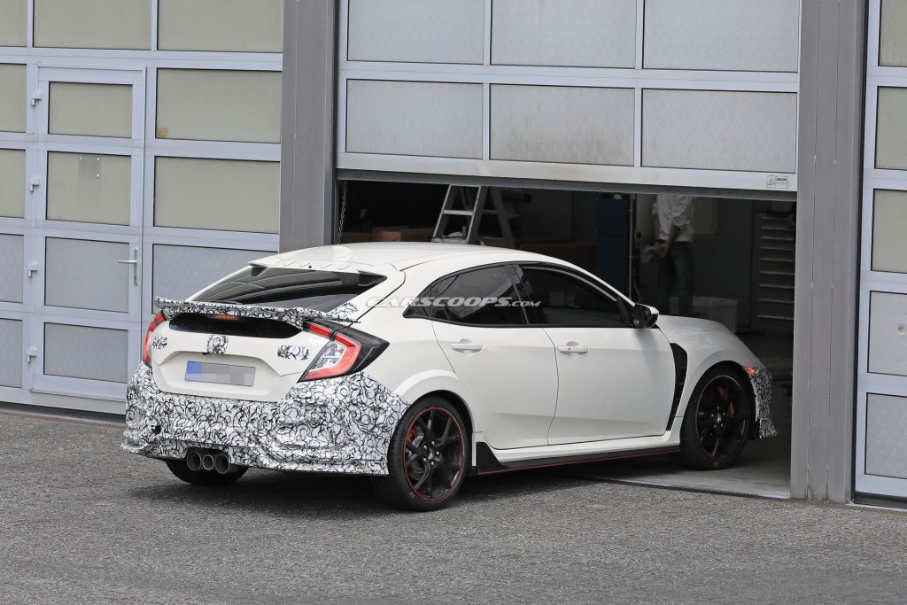 2019 Honda Civic Type R Facelift Spied With New Bumpers And Both Small ...