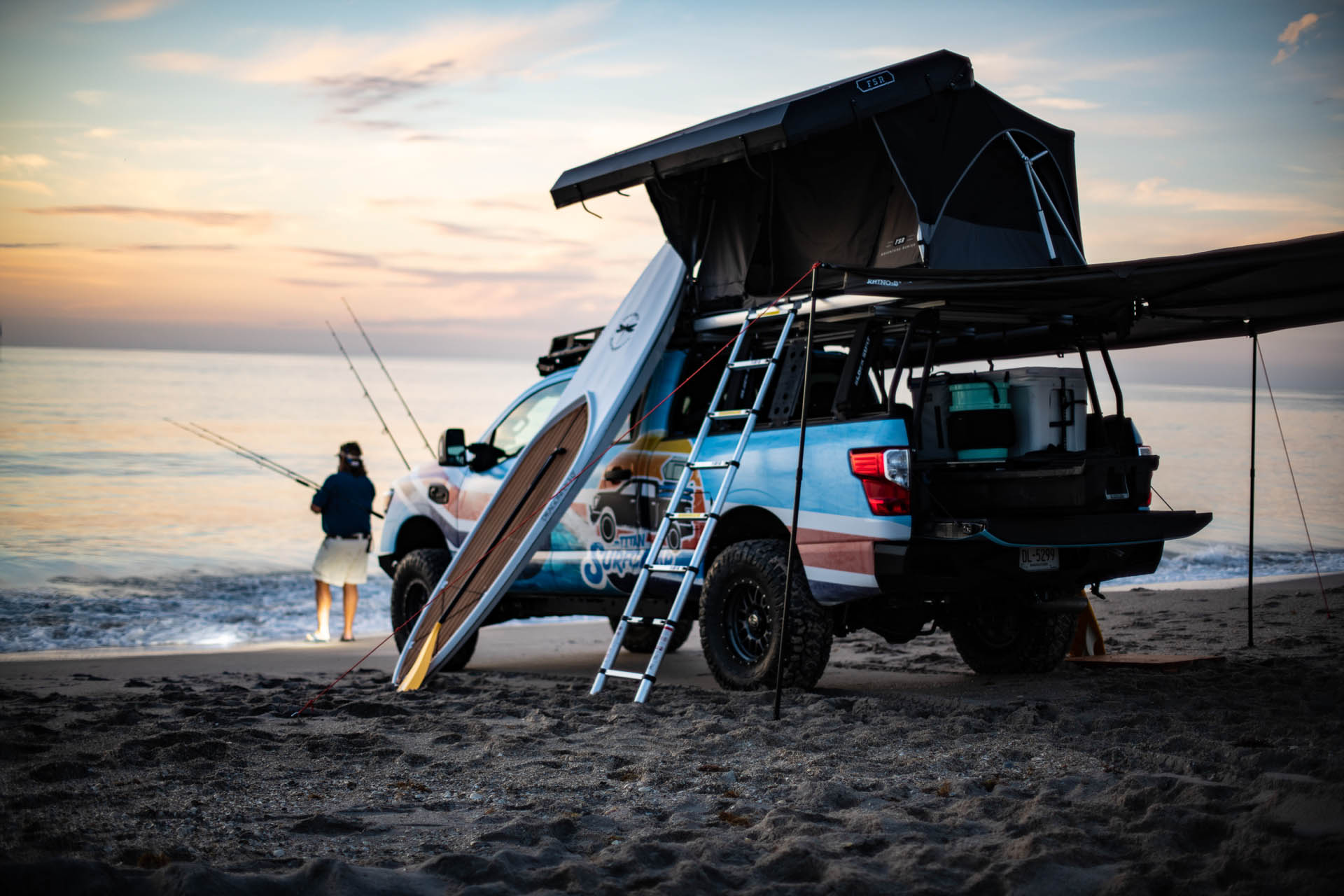 Nissan TITAN XD flexes its beach body as TITAN Surfcamp Nissan Titan Surfcamp Show Truck Heads For The Shore